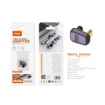 TB1571 MR ADAPTADOR TYPE-C(MACHO)A TYPE-C (HEMBRA), SOPORTA TRANSMISION DE DATOS/VIDEOS/CARGA 40 GBP