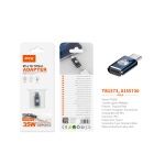 TB1573 AZ ADAPTADOR TYPE-C(MACHO)A LIGHTNING (HEMBRA), SOPORTA TRANSMISION DE DATOS+CARGA 480MBPS/35