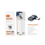 TB1576 AZ ADAPTADOR TYPE-C(MACHO)A LIGHTNING (HEMBRA), SOPORTA TRANSMISION DE DATOS+CARGA 480MBPS/35