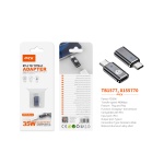 TB1577 GR ADAPTADOR TYPE-C(MACHO)A LIGHTNING (HEMBRA), SOPORTA TRANSMISION DE DATOS+CARGA 480MBPS/35