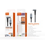 TB1579 NE CABLE DE DATOS Y VIDEOS L 2EN1 TRENZADO MILDRED PARA TYPE C A TYPE-C CARGA RAPIDA, USB3.2/