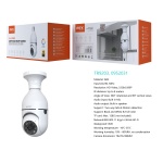 TR9203 Camara Vigilancia PTZ con conector de bombilla, Movimiento 360¡ã/ 90¡ã, Deteccion de movimiento, Seguimiento Automatico, Full color en Vision n