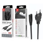 IKREA WB2918 CABLE DE ALIMENTACIÓN PARA 2 PINES 3M NEGRO