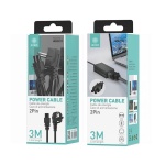 KREA WB2922 CABLE DE ALIMENTACIÓN 2PIN 3M NEGRO