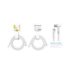 NB1499 Cable de Video(Coaxial) Conector banado en niquel 9.5mm Macho a Conector F Macho, doble blin