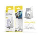 NE5306 BL Soporte magetico de movil para ordenador, Con pegatina 3M, Blanco