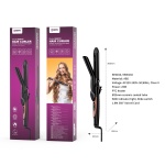 SE0010 Rizador ceramica de Pelo con indicador de luz, Potencia 25W, Cable 1.8M, Negro+Rosa
