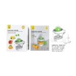 NR9319 BL+VE Exprimidor Electrico,Capacidad 0.7 Litro,con 2 Conos,25W ,Cable 1M,Blanco+Verde