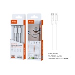 TB1325 BL CABLE DE DATOS SWIFT , TYPE-C A LIGHTNING ,CARGA RAPIDA PD 30W/3A ,CABLE 1.5M ,BLANCO