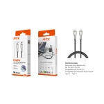 TB1748 LUXURY CABLE DE DATOS TRELAN TRENZADO PARA TYPE-C A TYPE-C , COMPATIBLE CON APPLE TYPE-C, 60W