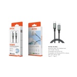 TB1788 LUXURY CABLE DE DATOS QUANTIL TRENZADO PARA TYPE-C A TYPE-C CON INDICADOR LED , COMPATIBLE CO