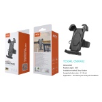 TE5043 NE Soporte Universal de movil para Bicicleta y Moto , 360¡ã Rotacion, 4-7.8 Pulgadas , Negro