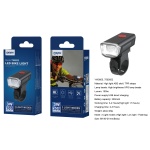 YW0005 NE Linterna con soporta para bicicletas, 3 modos (Fuerte/bajo/flash), Bateria recargable 300