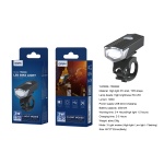 YW0006 NE Linterna con soporta para bicicletas, 3 modos (Fuerte/bajo/flash), Bateria recargable 250