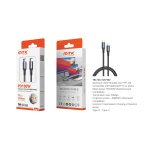 TB1730 NE Luxury Cable de Datos y Videos Trevok aluminio trenzado Type-C a Type-C , 20Gbps/100W/4K/6