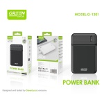 G-1301 Power Bank 6000mAh, 2USB with LED Indicador, Negro Y Blanco