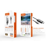 TB1429 NE Adaptador Type-C(Macho) a HDMI(Hembra), 4K, Cable 1.8M, Negro
