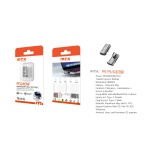 TB1776 GR Luxury Adaptador aluminio en T dato+carga+transmision de video Type-C a Type-C 240W/48V/5A