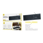 NG6082 NE Teclado con cable Espanol, 105Key, Cable 1.5m£¬Negro