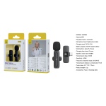 NR9566 NE Mini Microfono Type-C Bluetooth con Clip, Compatible con Apple, Bateria 60 mAh