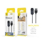 NR9574 NE Controlador RGB USB para tira de luz, 5V/1m, Negro