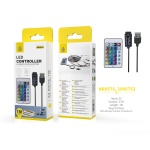 NR9575 NE Controlador RGB USB para tira de luz con mado de 24 teclados, 5V/1m, Negro