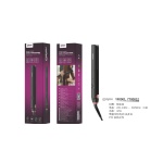 YF0001 NE Plancha de pelo aluminio con indicator OFF/ON, Temperatura maxima 230 ¡ãC/32W/1.55M, Negro