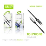 GL69674 CABLE TRENZADO MAGNÉTICO TYPE-C TO LIGHTNING 27W 3.0A  1M NEGRO