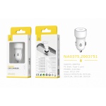 NA0375 BL Cargador de Mechero BORIS con carga Rapido, 1USB Type-C (PD), Sin Cable, 40W/3.4A Max, Blanco