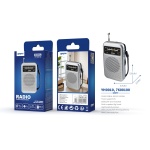 YH0010 PT Radio portatil AM/FM con Antena y correa , Entrada de jack 3.5mm, Bateria 2*AA (No incluid