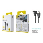 NB1423 NE Cable HDMI (Version 1.4) , Clavija 90 grados en L 1080p, 1.5M, Negro