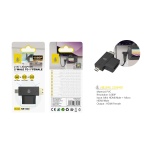 NB1540 NE Adaptador 2 en 1 HDMI (hembra) a Mini HDMI (Macho)+Micro HDMI (Macho), Negro