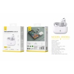NC3293 BL Auriculares TWS Bluetooth 5.3, Bateria (30mAh*2) Con Estuche Recargable 200mAh, Blanco