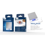 NR9519 BL Bascula Aluminio de Cocina, Capacidad Max.500g (Min.06g), Bateria AAA*2 (Incluido), Blanco