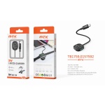 TB1759 NE Luxury Cable trenzado de Carga Type-C para I-Watch 3W, Cable 1M, Negro