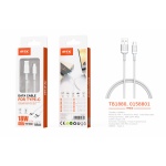 TB1880 BL Cable de datos Blarkon aluminio trenzado para Type-C, 18W/3.4A, 1M