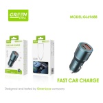 GL69688 Cargador Coche USB C 52.5W, Adaptador de Mechero de Coche con 30W PD USB-C y 22.5W QC 3.0 USB-A