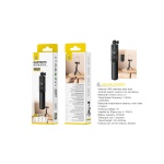 NE5360 NE Palo Selfie Tripode con Bluetooth brazo plegable 19.5-80cm Para movil 4-7 Pulgadas, Negro