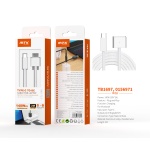 TB1697 BL Cable de carga trenzado USB-C a Magsafe 3 para MacBook, 140W/28V/5A/1.8M, Blanco