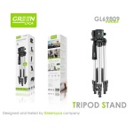 GL69809  Palo selfi Aluminio con tripode para Moviles Camaras y Videocamaras, Soporte incluido para Moviles