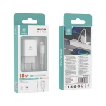 IKREA WA0314 CARGADOR RÁPIDO CON PUERTO USB-A Y CABLE LIGHTNING 18W BLANCO