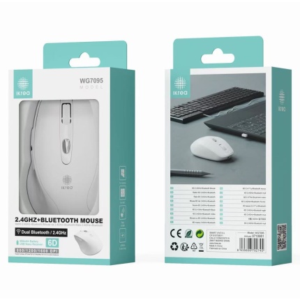 IKREA WG7095 RATÓN BLUETOOTH 6D 2.4GHZ 800/1200/1600DPI