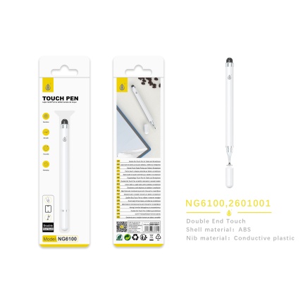 NG6100 BL Puntero doble punta para los Moviles y Tablets, Blanco