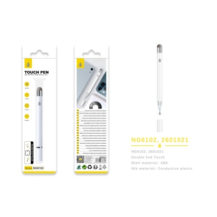 NG6102 BL Lapiz con doble puntas, Blanco