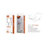 TB1999 BL Lector de tarjeta OTG 3 en 1, Iphone a SD+TF+Carga£¬ 12W/5V/2.4A/15cm, Blanco