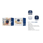 YK0005 AZ mini picadora multifuncion con dos cuchillas de acero Inoxidable£¬Bateria recargable 500mAh/40W, Azul