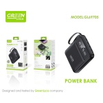 GL69705Power Bank 5000mAh con Cables Integrados
