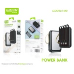 G-1440 Power Bank 10000mAh con Cables Integrados, Bateria Externa Carga Rapida