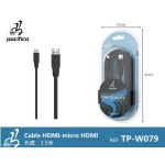 TP-W079 Cable HDMI-micro HDMI 1.5m