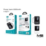 V-8271   POWER BANK 6000 MAH CON CABLES